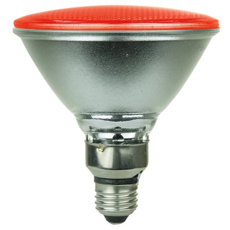 SUNSHINE LIGHTING Sunlite PAR38/LED/4W/R 4W PAR38 Colored Reflector, Medium Base Bulb, Red 80043-SU